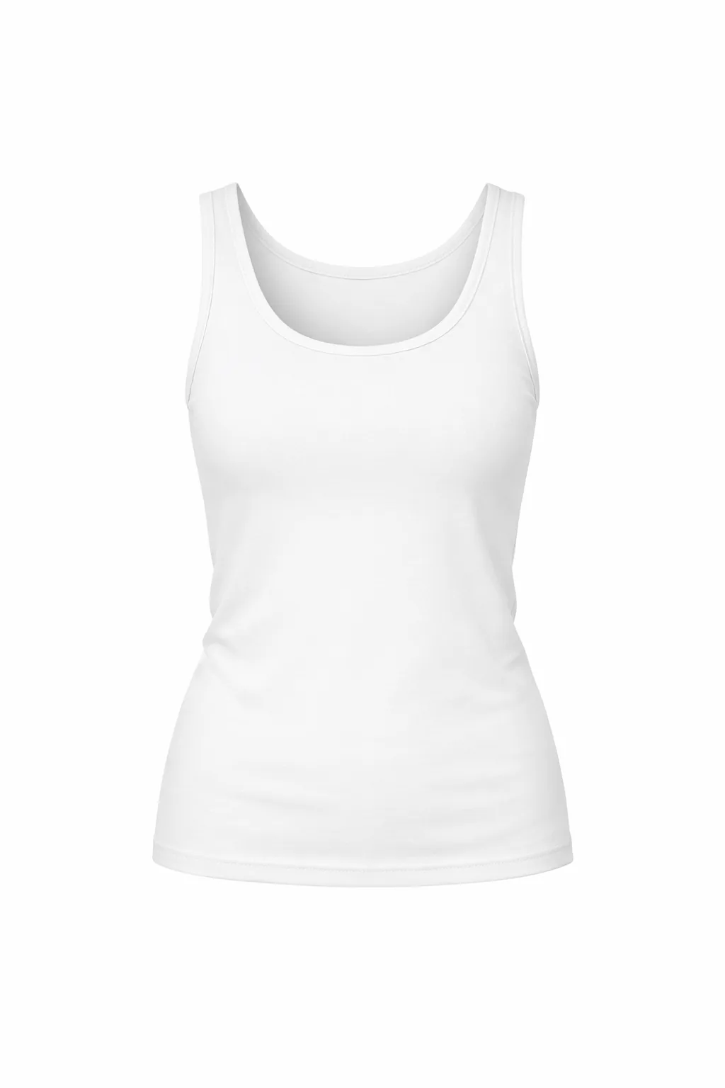 Produktfoto eines weißen Tanktops